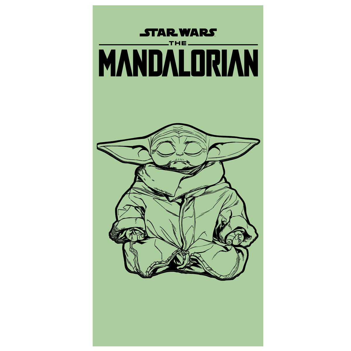 Star Wars Mandalorian Bomull Strandhandduk