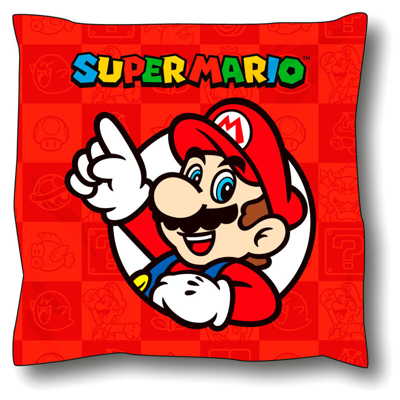 Super Mario Bros Kudde 40x40cm – Komfort och Äventyr