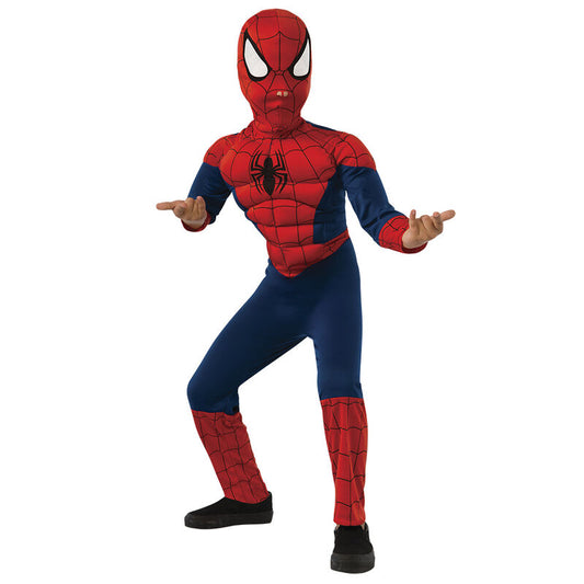 Marvel Spiderman Ultimate Premium Spiderman Barn Maskeraddräkt