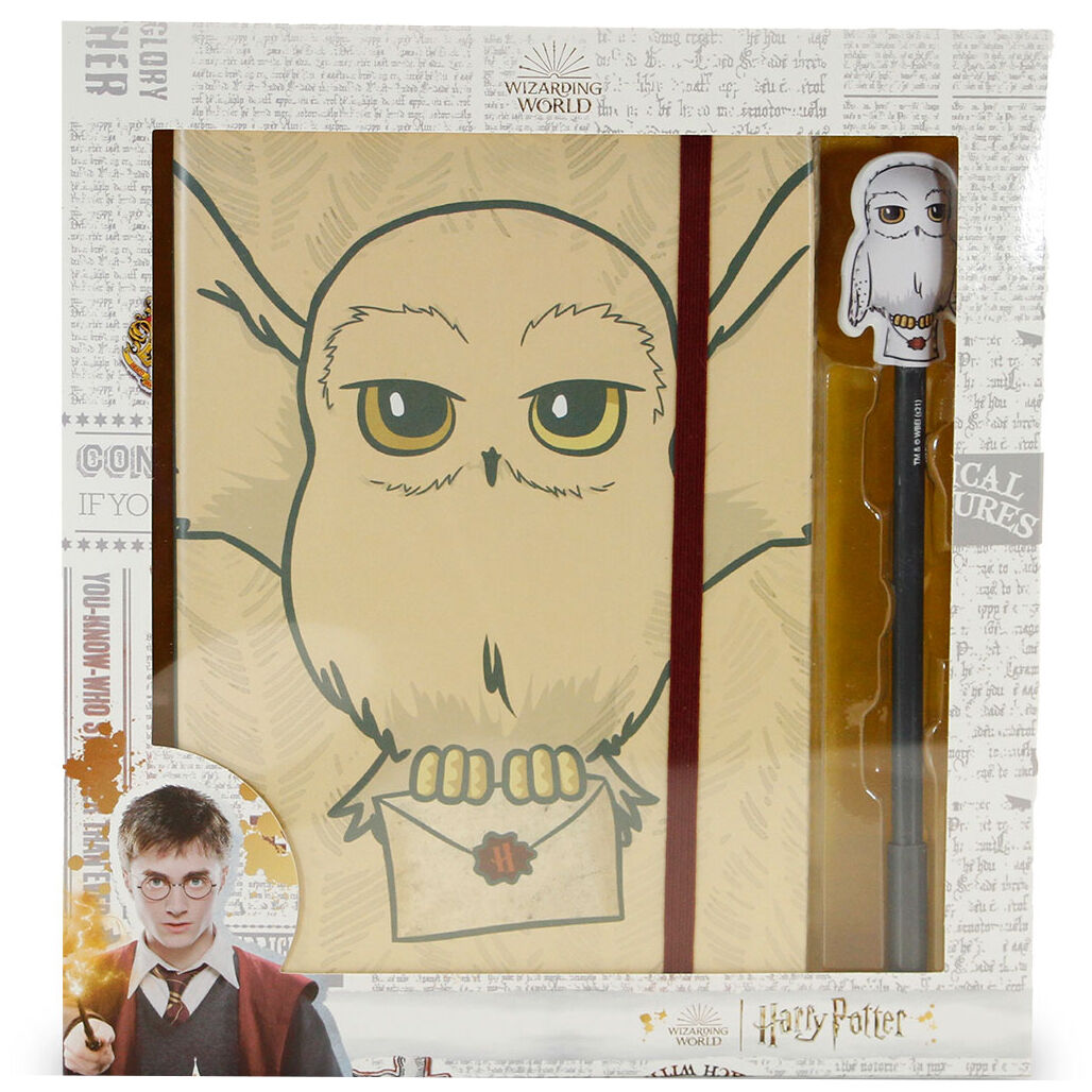Harry Potter Hedwig Set: Dagbok och Penna