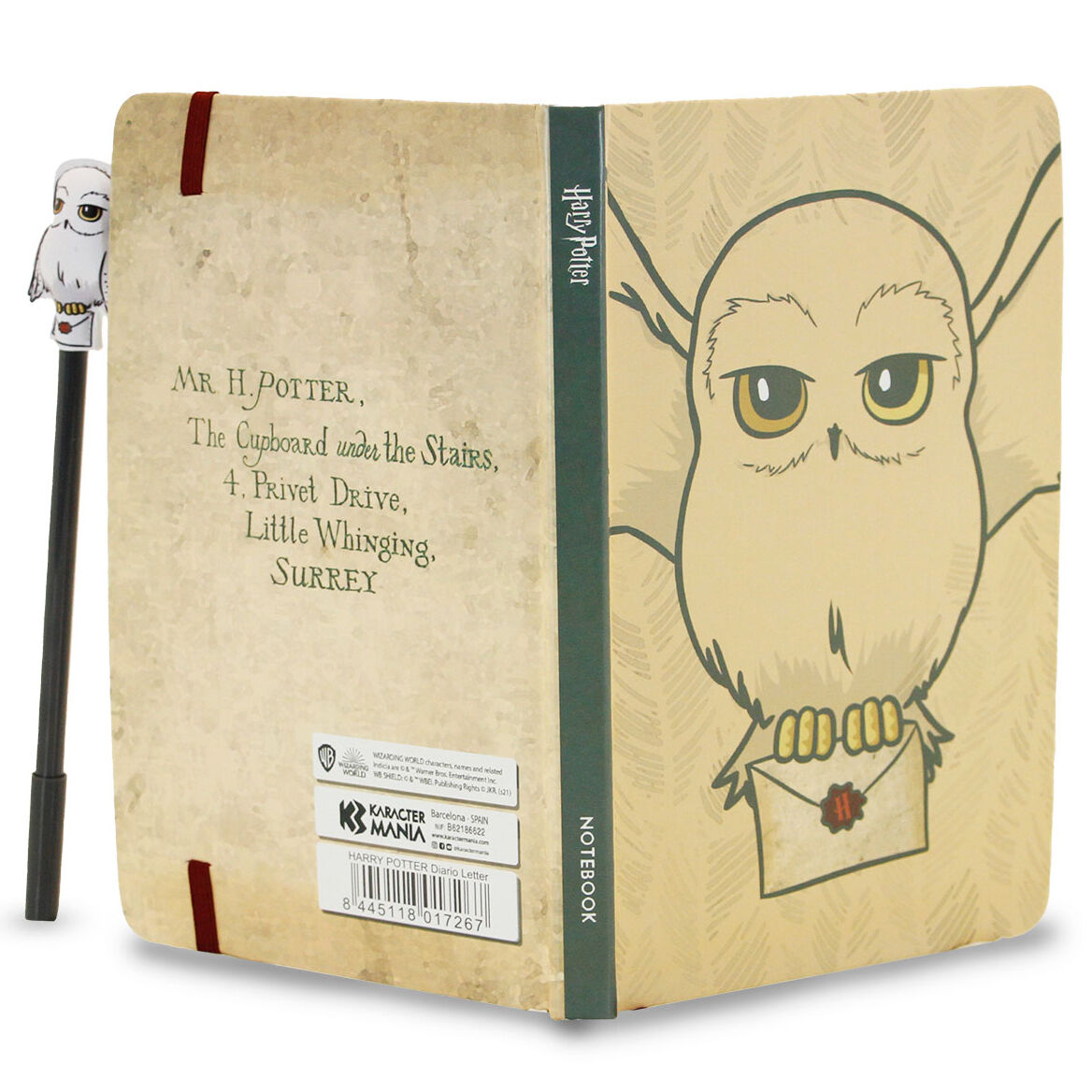 Harry Potter Hedwig Set: Dagbok och Penna