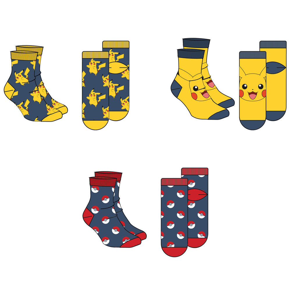 Pokémon Assorted Sockpaket för Vuxna