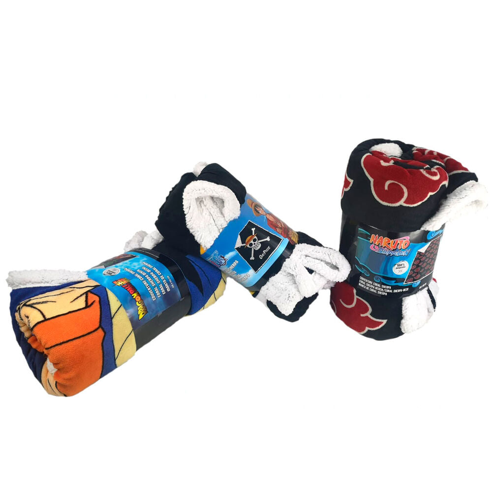 Naruto Coral Sherpa Blanket 120x150 cm