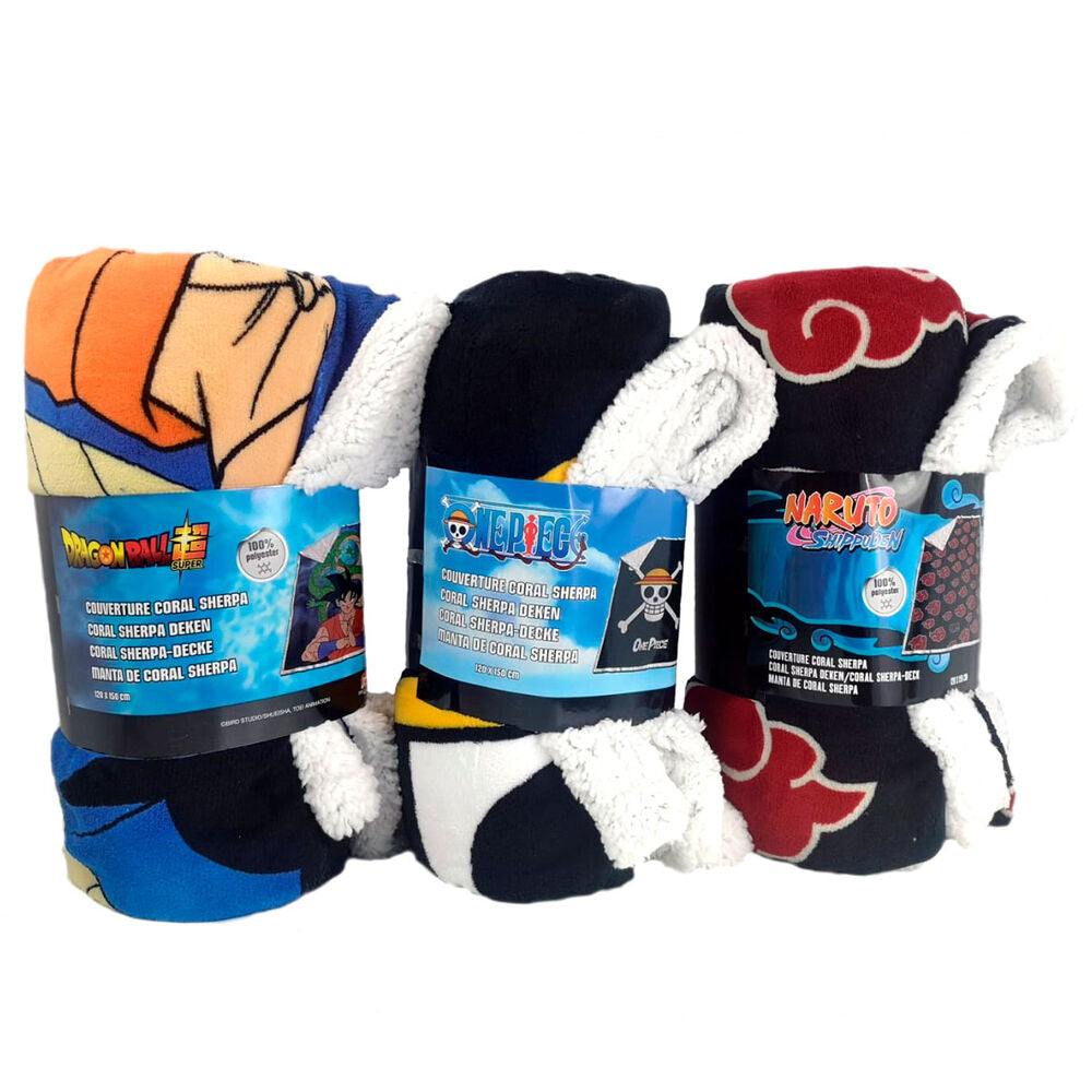 Naruto Coral Sherpa Blanket 120x150 cm
