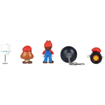 Super Mario Bros Figurset - 5 figurer 6,5 cm
