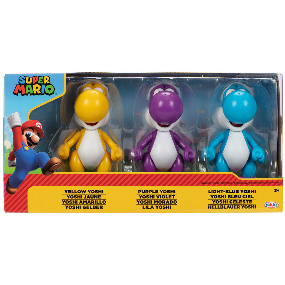 Super Mario Bros Yoshi Pack - 3 Figurer, 10 cm