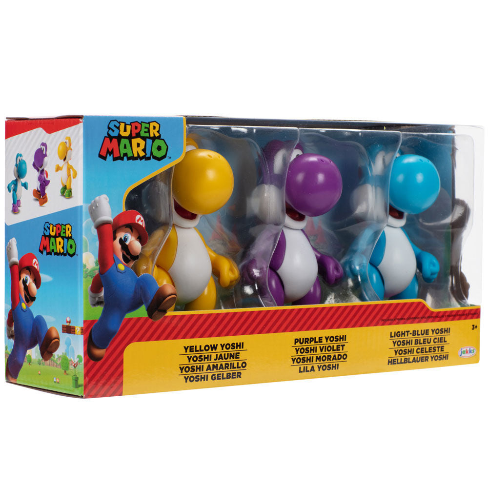 Super Mario Bros Yoshi Pack - 3 Figurer, 10 cm