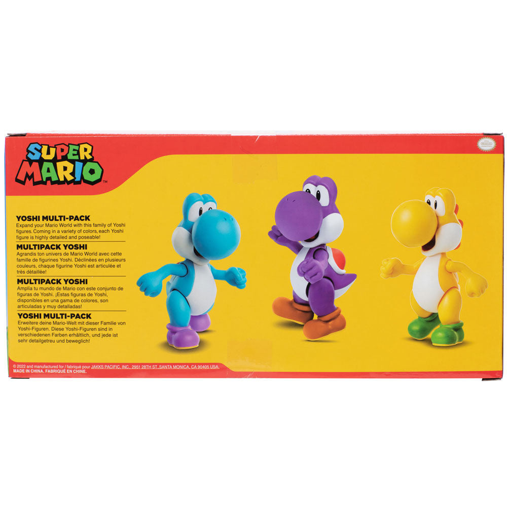 Super Mario Bros Yoshi Pack - 3 Figurer, 10 cm