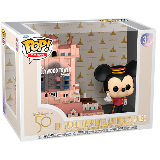 POP Figur Walt Disney World 50-årsjubileum Hollywood Tower Hotel och Mickey Mouse
