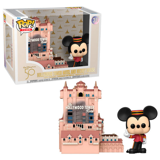 POP Figur Walt Disney World 50-årsjubileum Hollywood Tower Hotel och Mickey Mouse