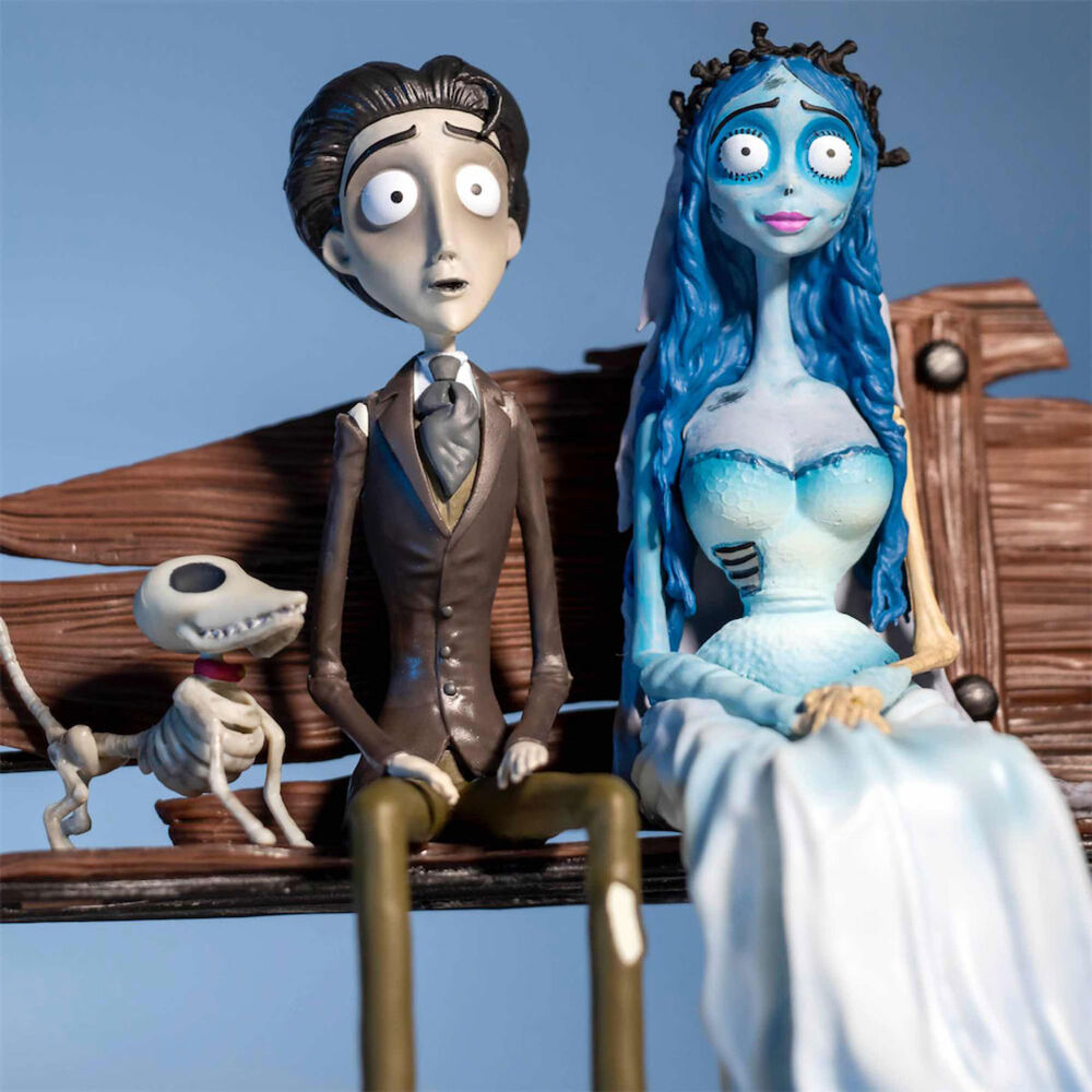 Figur av Emily och Victor från Corpse Bride