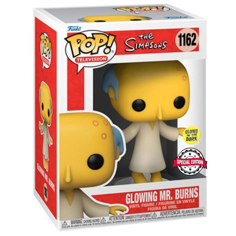 Exklusiv POP Figur: Glödande Mr. Burns från Simpsons