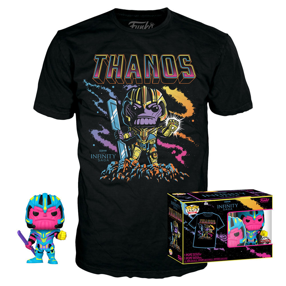Set Figur POP & Tee Marvel Infinity Saga Thanos Exclusive Storlek L