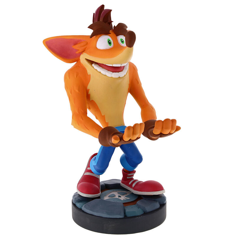 Crash Bandicoot Figur Med Kabelhållare 21cm - Perfekt för Spelkontroller