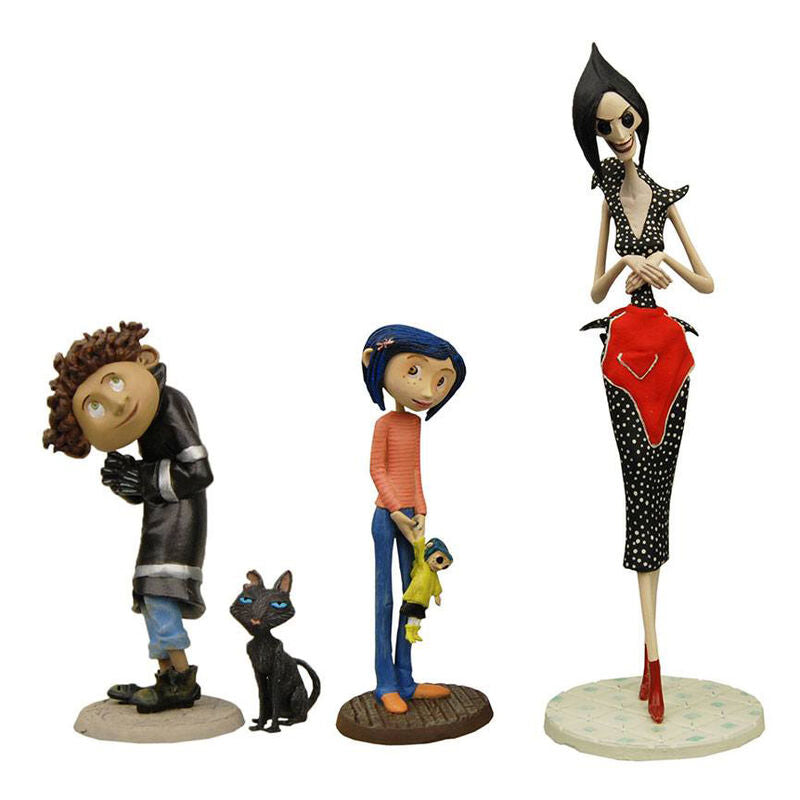Coraline set 4 figurer 3-14 cm