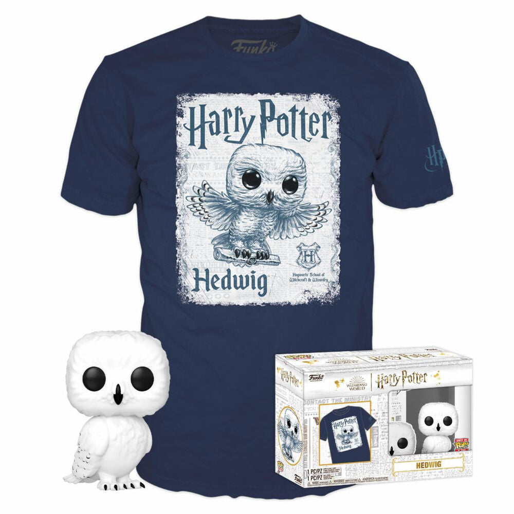 Hedwig Figur och T-shirt Set XL – Harry Potter
