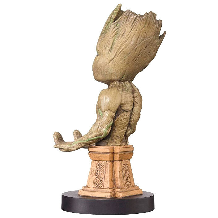 Marvel Guardians of the Galaxy Groot Plinth Figur med Klämma för Kabelhantering 20cm