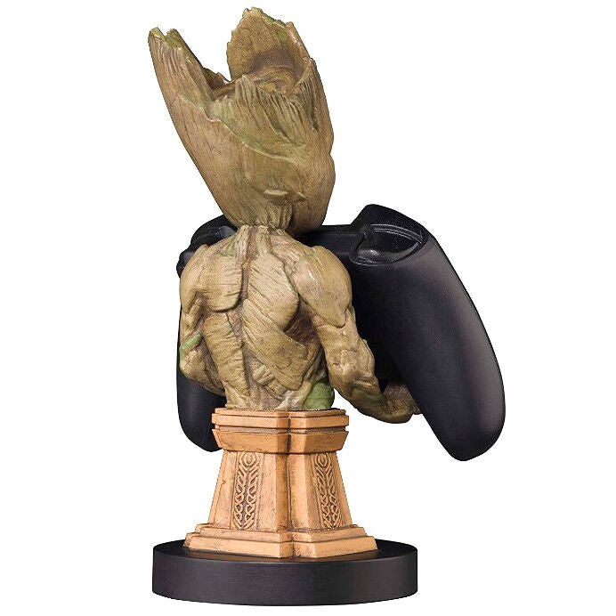 Marvel Guardians of the Galaxy Groot Plinth Figur med Klämma för Kabelhantering 20cm