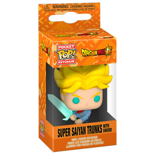 Pocket POP Nyckelring Dragon Ball Super Saiyan Trunks med Svärd