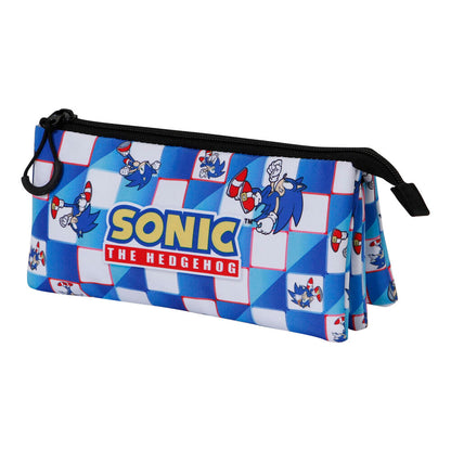 Sonic The Hedgehog Blå Lay Triple Pennfodral