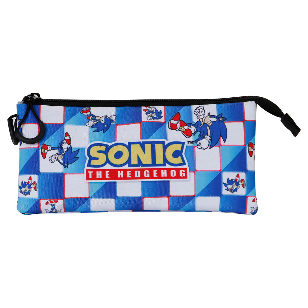 Sonic The Hedgehog Blå Lay Triple Pennfodral