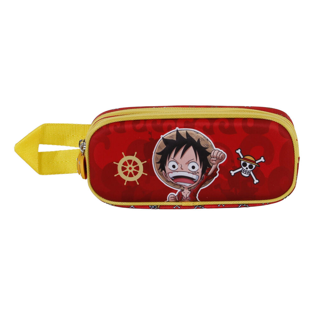 One Piece Luffy 3D Dubbel Pennfodral