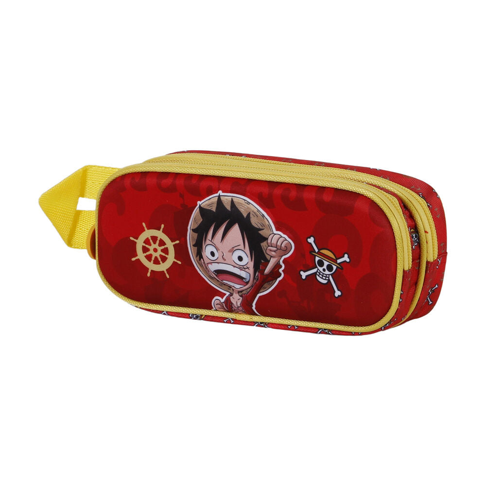 One Piece Luffy 3D Dubbel Pennfodral