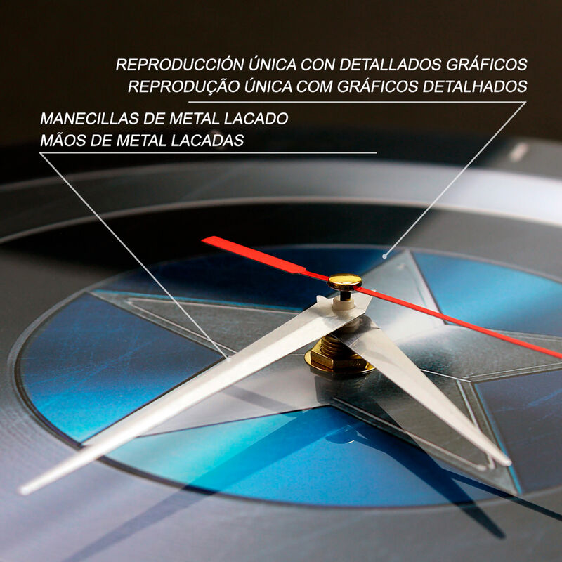 Marvel Captain America väggklocka