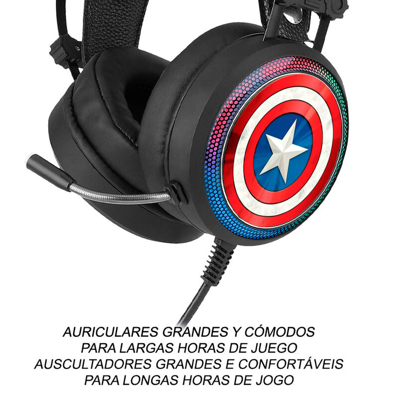 Marvel Captain America Gaming hörlurar