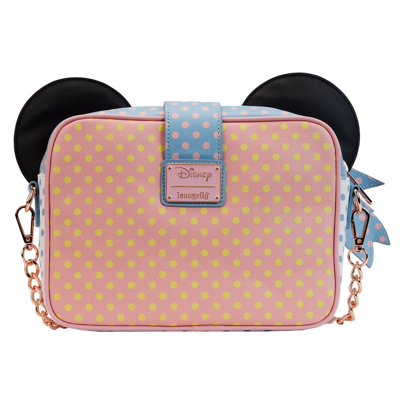 Loungefly Disney Minnie Mouse Pastel Polka Dot Crossbody Bag