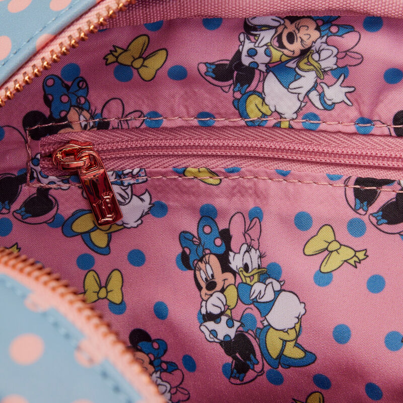 Loungefly Disney Minnie Mouse Pastel Polka Dot Crossbody Bag