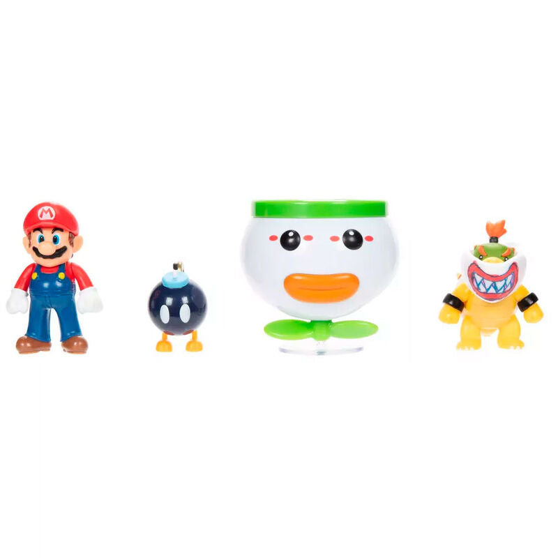 Super Mario Bros Mario och Bowser Jr. blisterfigurer 6cm