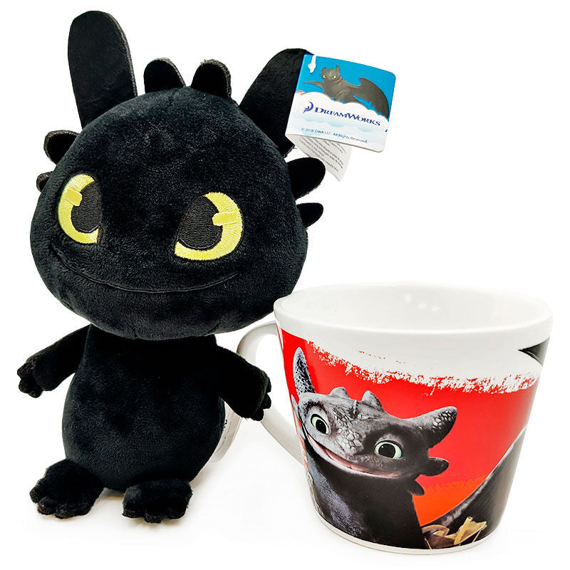 Draktränaren Tandlöse Mug + gosedjur 18cm