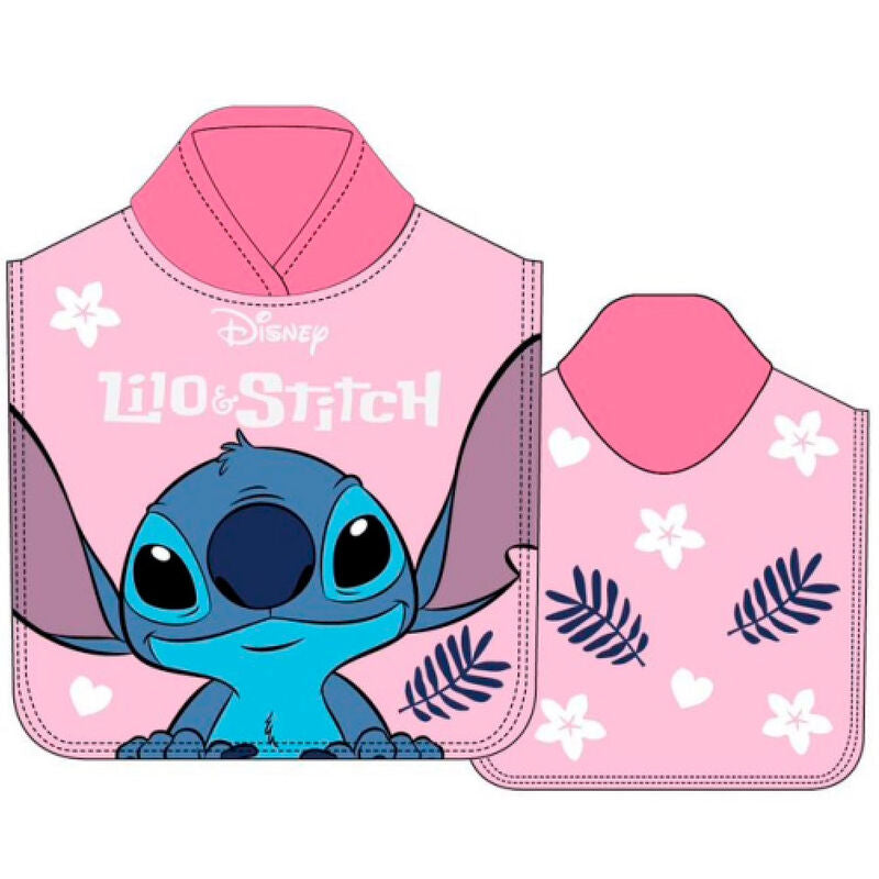 Disney Stitch Mikrofiber Poncho Handduk