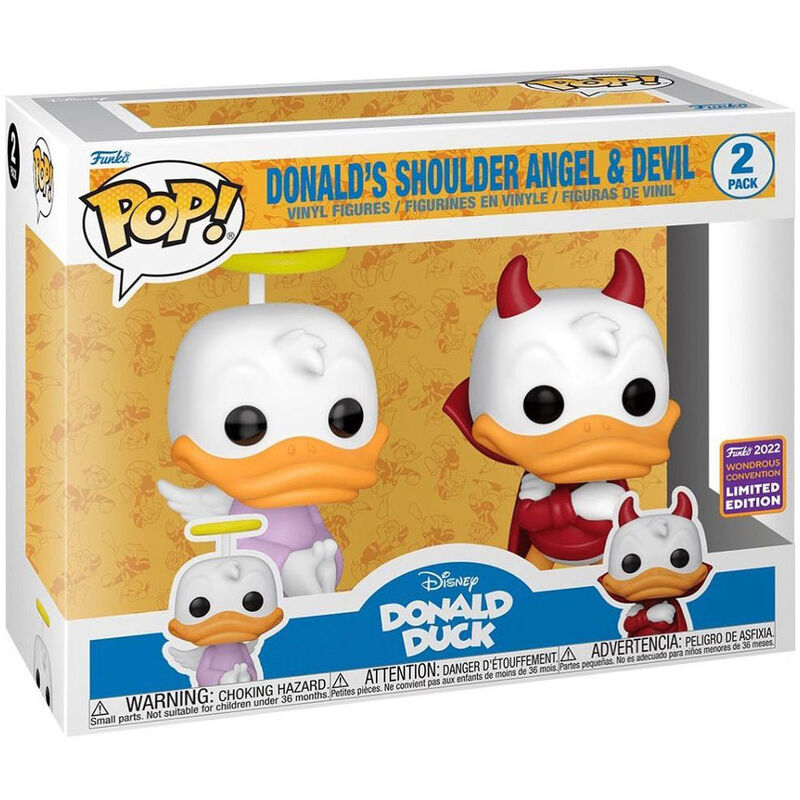POP Pack 2 Disney Donald Duck - Ängel & Djävul Exklusiv