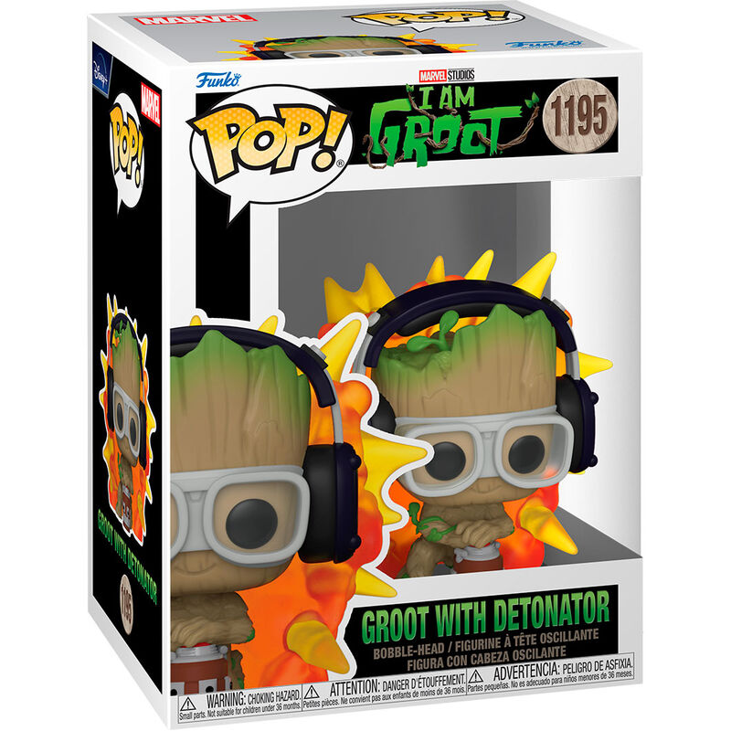 Funko POP Marvel I am Groot - Groot med Detonator
