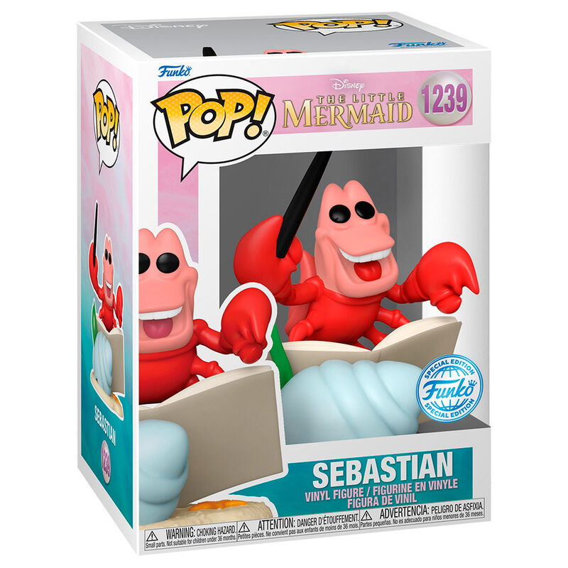 Funko POP Figur Disney Den Lilla Sjöjungfrun Sebastian Exklusiv