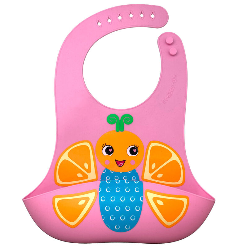 Frootimals Orangiefly Silikonbibb för Barn
