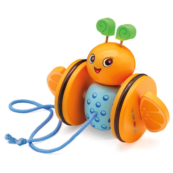 Frootimals Orangiefly Trä Första Steg Dragleksak