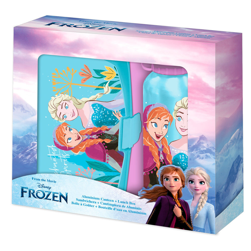 Disney Frozen Lunchbox och Aluminiumflaskset 500ml