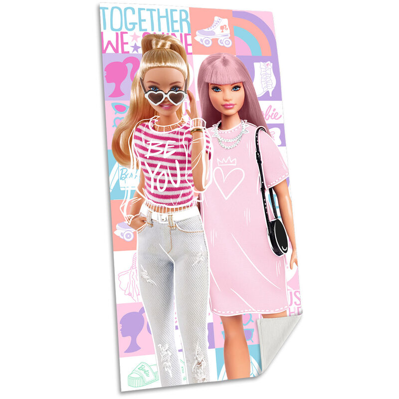 Barbie Frotteehandduk i 100% Bomull