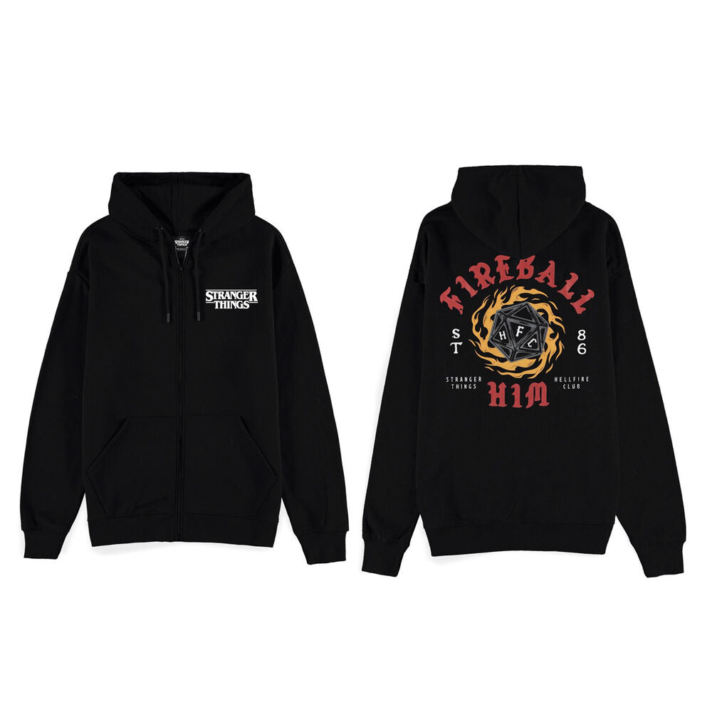 Stranger Things Fireball Hoodie Storlek S