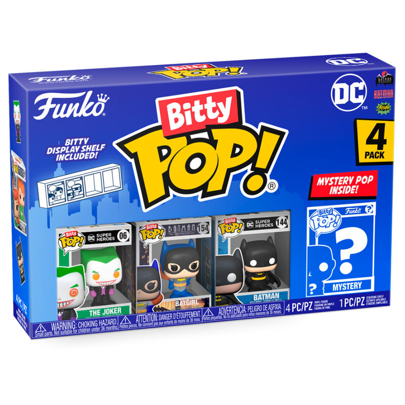 Blister 4 Figurer Bitty POP DC Comics The Joker