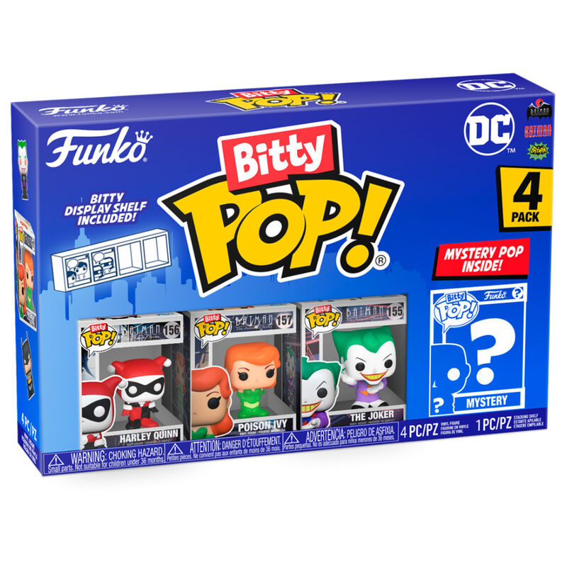 Bitty POP! DC Comics Harley Quinn - 4-pack med figurer