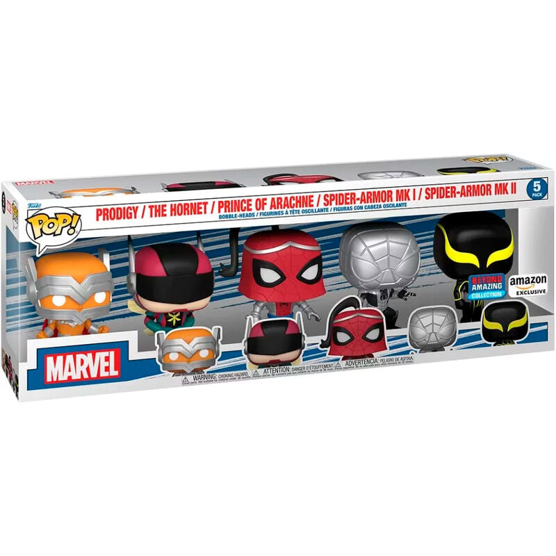 POP-pack 5 figurer Marvel Spider-Man Exklusiv