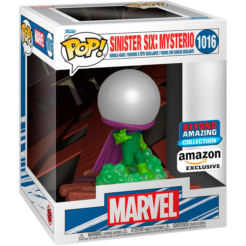 Deluxe Marvel Sinister Six Mysterio POP Figur - Exklusiv Samlarartikel