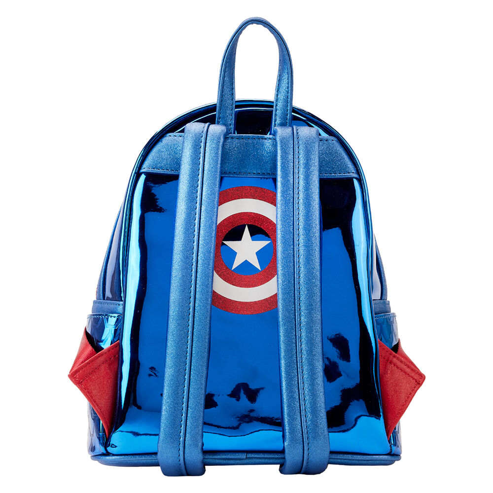 Loungefly Marvel Captain America Metallic Ryggaffär 26cm