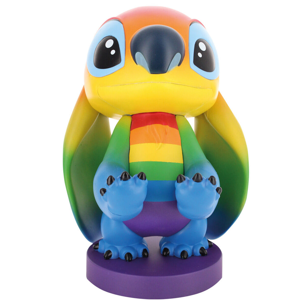 Disney Stitch Rainbow Figur med klämma för kabelhantering - 20 cm