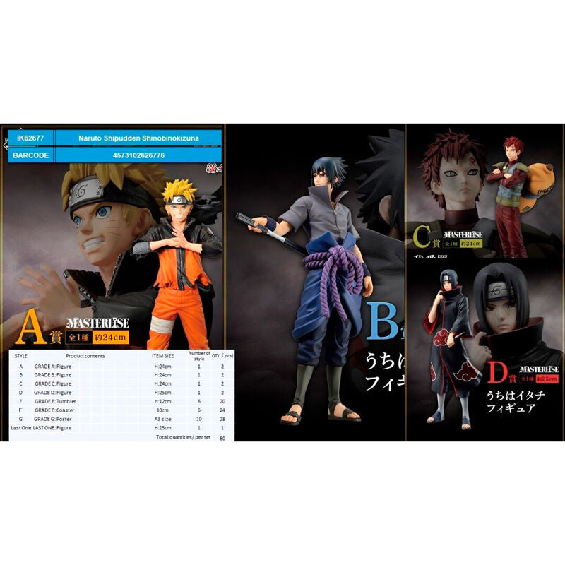Naruto Shippuden Shinobi No Kizuna Ichiban Kuji Bundle