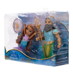 Disney Den Lilla Sjöjungfrun Ariel + Triton Docka 15 cm